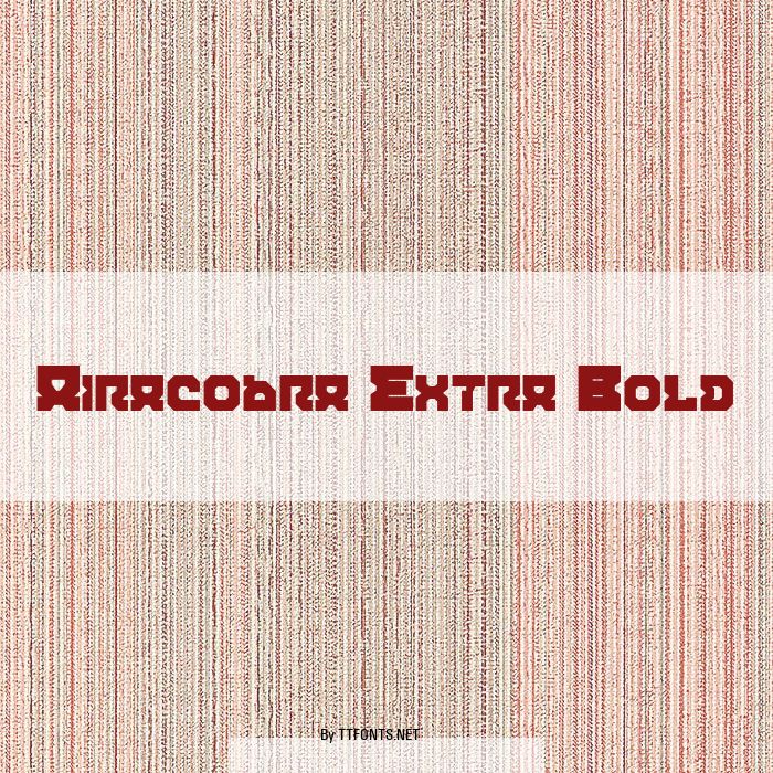 Airacobra Extra Bold example